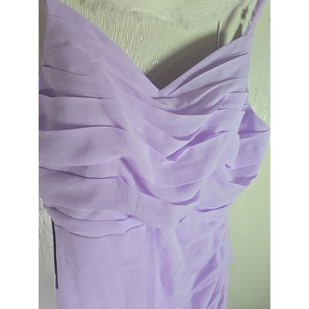 NWT Wear Your Love Purple Prom Dress Size 10 Full Corset Evening Gown Front Slit - Picture 4 of 9